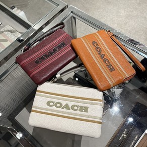 코치 스트라이프 코너 지퍼 팔찌 COACH Cone Zip Wistlet With Coach Stipe CH311 호환