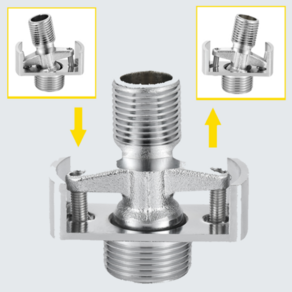 각도 조절 샤워수전 편심 니플 연결 샤워기 수전 교체, 1개