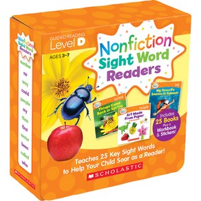 (영문도서) Nonfiction Sight Word Readers: Guided Reading Level D (Parent Pack): Teaches 25 Key Sight Wor... Paperback