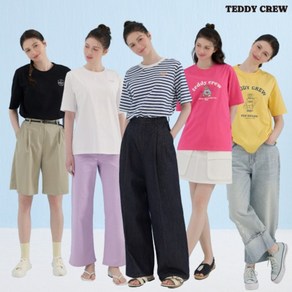 [TEDDY CREW] 테디크루 25SS 여성 코튼 반팔티셔츠 5종 (T25W)