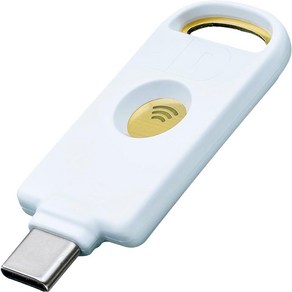 Identiv uTust FIDO2 NFC 보안 키 USB-C (FIDO FIDO2 U2F WebAuthn), 1개