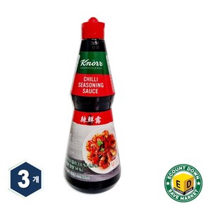 크노르 칠리시즈닝 소스, 3개, 400ml