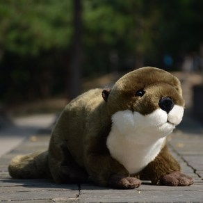 진짜같은 수달인형 뽀글이 귀여운 애착인형 46cm, 01. 수달인형, 01. 총장46센티(꼬리포함), 1개