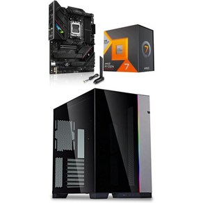 AMD 라이젠 7 7800X3D 8코어 16스레드 데스크톱 프로세서 ASUS ROG Stix B650EF 게이밍 WiFi AM5 LGA1718 마더보드 LIAN LIO11 다, 1개