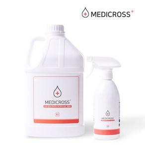 메디크로스 4L +500ML 다용도 살균 소독수 세균 살균소독제 hocl 차아염소산수, 1세트, 4500ml