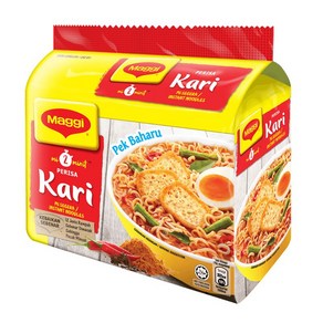 말레이시아 네슬레 매기 라면 Maggi instant noodle 똠얌 커리 락사 치킨, 5개, 79g