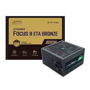 마이크로닉스 COOLMAX FOCUS 2 800W ETA BRONZE PCIE5 ATX CFCII800STE12H