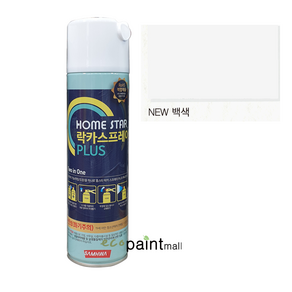 홈스타 락카 스프레이 PLUS 420ml 철재 목재 부분도장용 스프레이 [삼화페인트], 1.NEW백색(유광), 1개