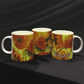 명화 머그컵 MUG 고흐_해바라기 머그컵, 1개