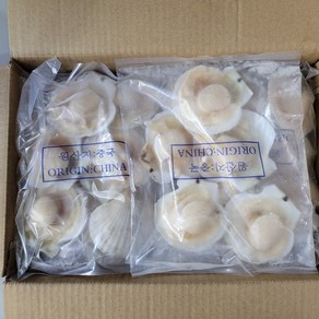[미쓰리푸드마켓]도매 냉동 가리비 1박스 2KG(200gX10팩) 반가리비, 1개, 2kg