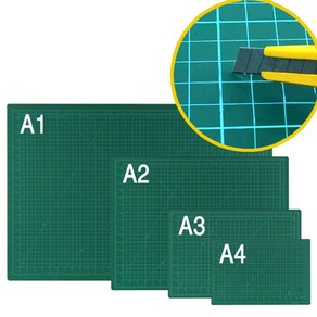 문화산업 커팅매트-깔판 고무판 책상보호 컷팅매트 책상커버 사무용