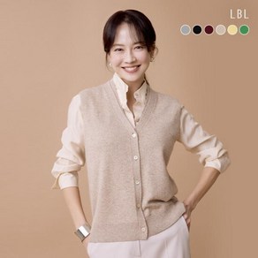 LBL 24FW 실크 캐시미어 베스트 가디건