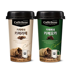 카페베네 카페모카10컵+카페라떼10컵, 20개, 200ml