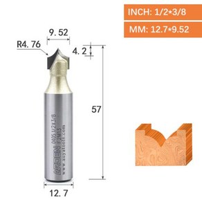 아덴 포인트 커팅 라운 오버 비트 카바이 조각 도구 목공 샤프 팁 아크 에지 밀링 커터 MDF 라우터