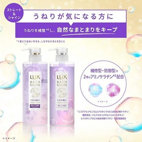 LUX 럭스(럭스) 배스그로 스트레이트&샤인 샴푸 펌프 490g, 1개