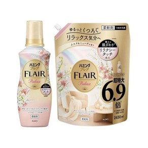 플레어 릴렉스 머스크 & 뮤게 본품 510ml+리필 910ml 섬유유연제 일본세제, 1개