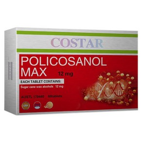 코스타 폴리코사놀 맥스 60정 2개 (호주) COSTAR Policosanol max