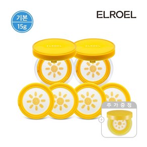 [엘로엘(화장품)] [엘로엘] 파데프리 선쿠션 15g 본품2+리필4+미니선 증정, 1개, 상세 설명 참조