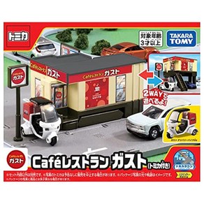 Takara Tomy 타카라토미 토미카 선물 타운 Cafē 레스토랑 거스트 (토미카 포함) 미니카 장난감 3세 이상