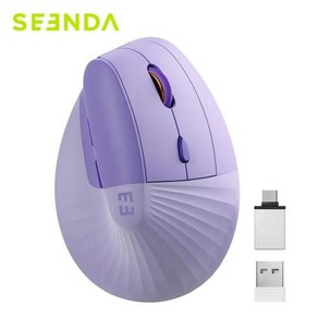 펜마우스 마우스펜 게임펜 학습펜마우스 Seenda 수직 무선 마우스 C타입 충전식 인체공학적 USB 및 노트북 PC 맥북 윈도우 안드로이드용