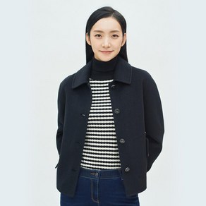 베스띠벨리 23F/W 핸드메이드 포켓 하프 코트 BHH7672BK