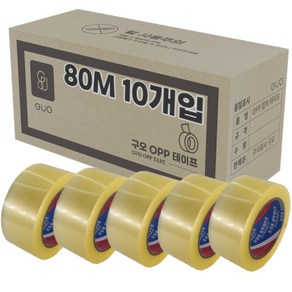 투명 박스테이프 80M * 48mm 10개입