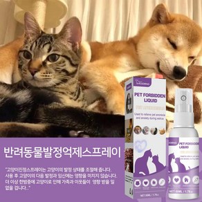 반려동물 고양이 개 소음 억제 발정진정 스프레이, 1개, 50ml