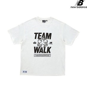 뉴발란스 NBNEB2L243-WH NB X MBW II Teamwalk 반 남녀공용 반팔티 티셔츠