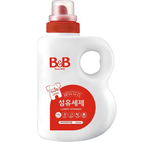 비앤비 섬유 유아 세제 베이비파우더향, 1.5L, 4개