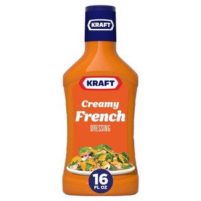 Kaft Ceamy Fench Salad Dessing (16 fl oz Bottle) 크래프트 크리미 프렌치 샐러드 드레싱(16fl oz 병), 473ml, 1개