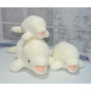 벨루가인형 흰고래 유기농 오가닉 애착인형 고래 돌고래, 1개, white, 27cm