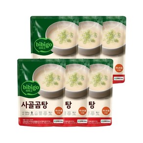 CJ제일제당 비비고 저나트륨 사골곰탕 500g x6개