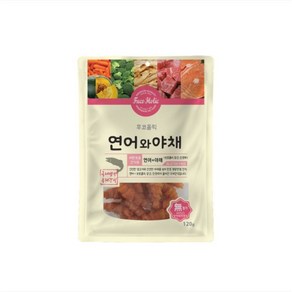 후코홀릭 연어와 야채 120g 국내산 강아지간식, 단품, 1개