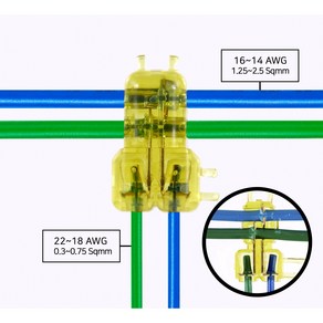 알파오 (2대2 연결) 무탈피 순간접속 커넥터 DT-42(전선규격 1.5~2.5/0.3-0.75sqmm) 10PCS, 10개