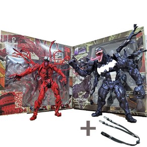 마블 베놈 카니지 관절 액션 굿즈 피규어 MARVEL VENOM 18cm 국내출고배송, B 베놈 레드