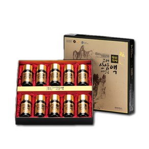 천년정성 산삼배양근 액 75ml 10병 산삼음료 선물세트