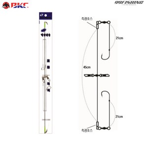 백경 모듬 뎀핑 채비 BK-361 도다리 가재미 선상낚시, 1개
