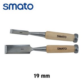 스마토 목공끌 평끌 조각도 나무자루 19mm SM-FC19W, 1개
