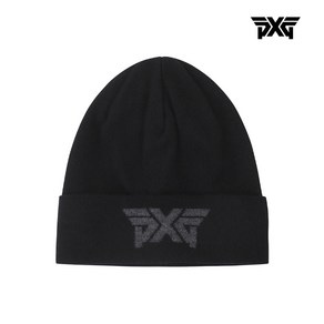 [TINO5] 로고 자가드 커프 비니 블랙 / LOGO JACQUARD CUFF BEANIE BK 겨울비니, 1개