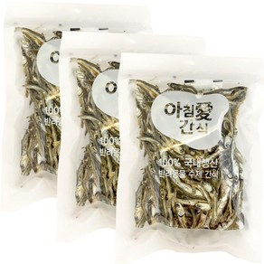 아침애 강아지 수제간식 3개세트 특가전, 3개, 통멸치70g.