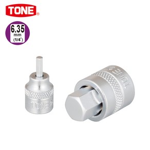 TONE 토네 1/4인치 숏 육각비트 소켓 (25mm) 2H-2.5S, 1개