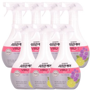 [ 섬유 속 세균 및 바이럭스 제거 ] 샤프란케어 바이럭스 섬유탈취제 레몬버베나향 용기 500ml, 7개