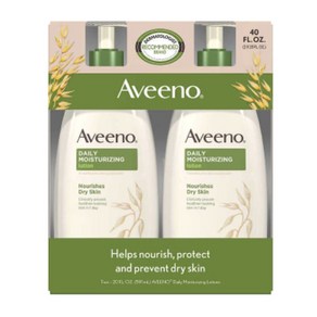 Aveeno Daily Moistuizing Lotion 아비노 데일리 모이스쳐라이징 로션 591ml X 2팩, 1개