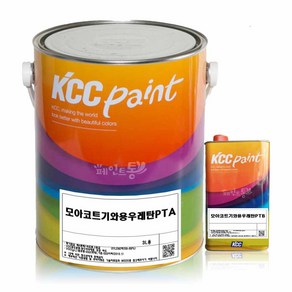 KCC 모아코트 기와용 우레탄 페인트 슬레이트 지붕, 적갈색, 1개, 3.4L