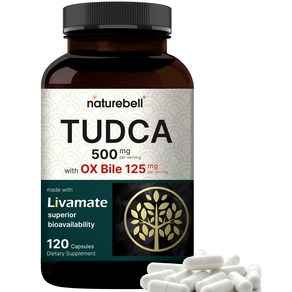 NatueBell 투드카 TUDCA 500mg 캡슐 120정, 1개