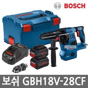 보쉬 GBH18V-28CF 충전 해머드릴 18V 8.0Ah 2개 BL모터 SDS PLUS 퀵체인지척 로터리 무선 햄머 함마 드릴