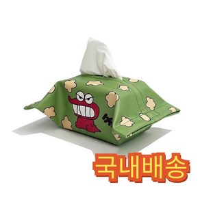 짱구 초코비 디자인 차량용 티슈 케이스 18x26cm, 본품, 1개