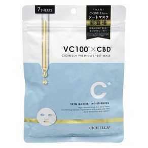 시시벨라 VC100 X CBD 프리미엄 시트 마스크, 1개, 7개입