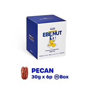 ebenut 이베넛 피칸정과 영양 간식 강정 선물 소포장 30그램 6팩, 30g, 1박스