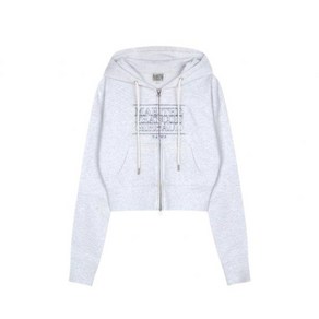 국내매장상품 MARITHÉ 마리떼 후드 집업 마리떼 후드집업 W CLASSIC LOGO CROP HOODIE ZIPUP light heathe gay 358259